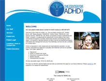 Tablet Screenshot of centerforadhd.com